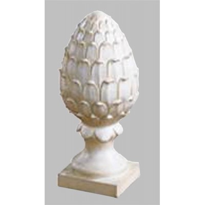Pineapple Finial Statue in Dover White Finish   